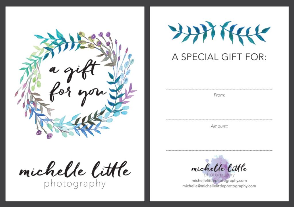 Montreal Photographer Gift Certificate