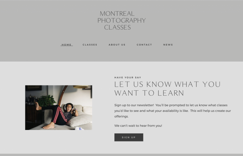 Montreal Photography Classes