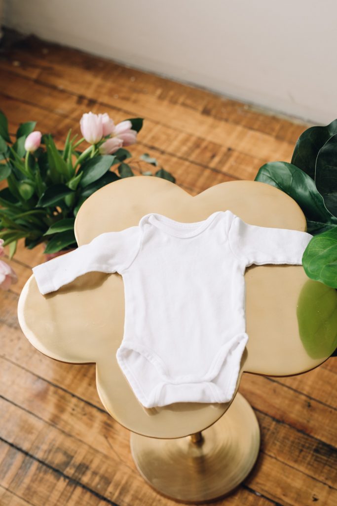 simple white onesie